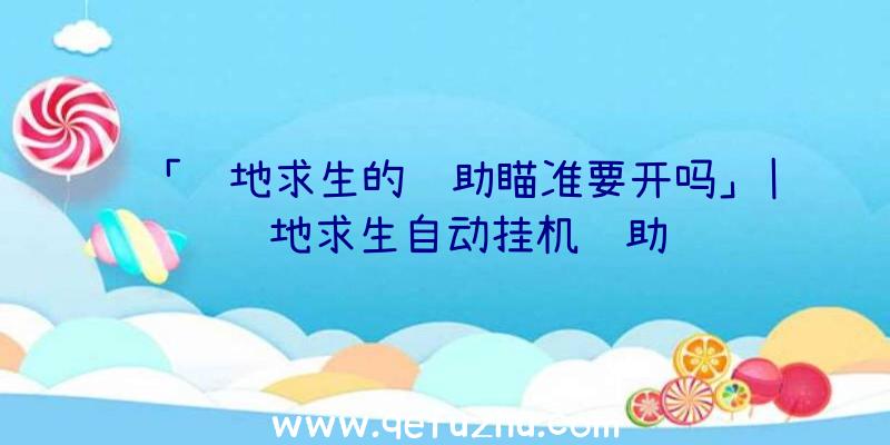 「绝地求生的辅助瞄准要开吗」|绝地求生自动挂机辅助